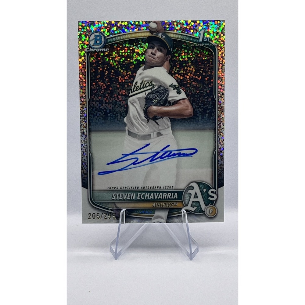 2025 Bowman #CPA-SE Steven Echavarria Autographs Speckle Refractor #/299